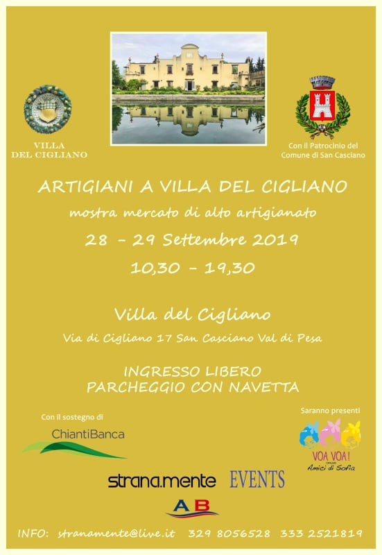 volantino Artigiani a villa Cigliano