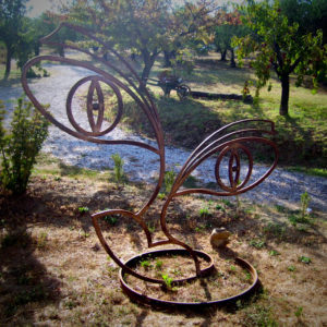 Espressione - piatti acciaio saldati cm 180x180